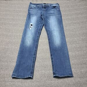 Kut from the Kloth Jeans Womens 12 Blue Stevie Straight Leg Slim Fit Denim Pant